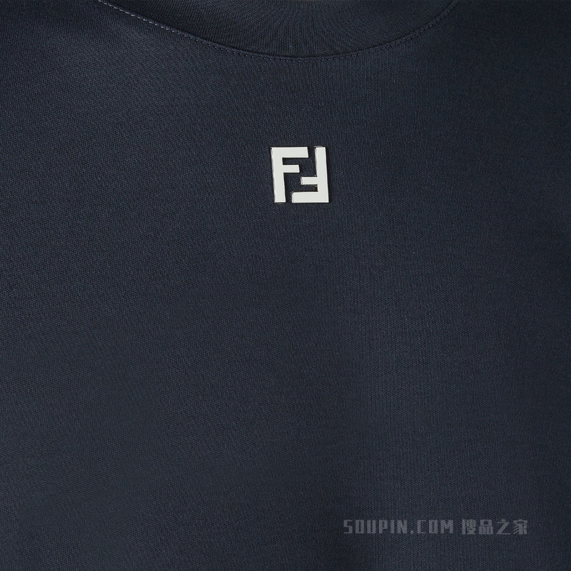 T恤 深蓝色棉质T恤