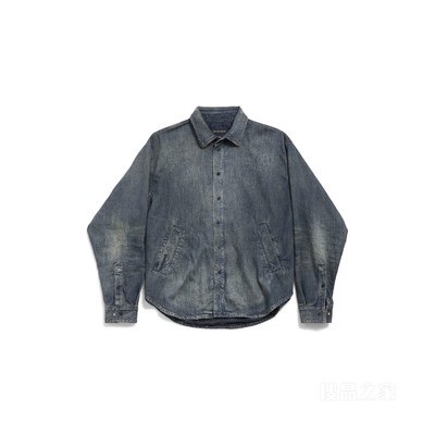 牛仔外套式衬衫