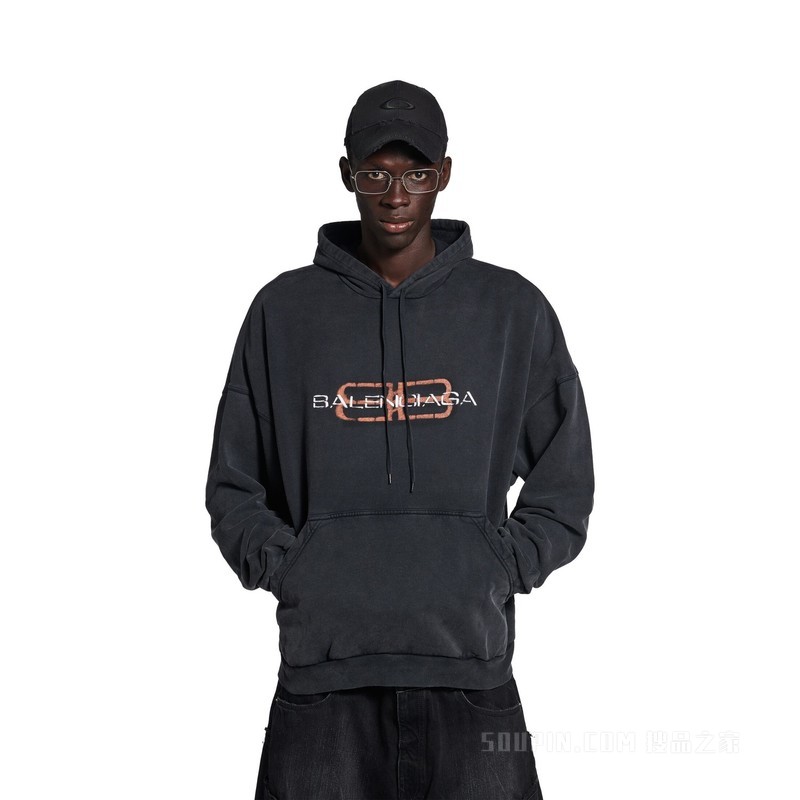 BB ICON STENCIL HOODIE大号版型连帽卫衣