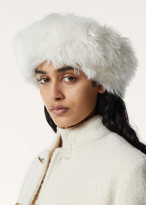 Selena帽子 羊驼毛皮