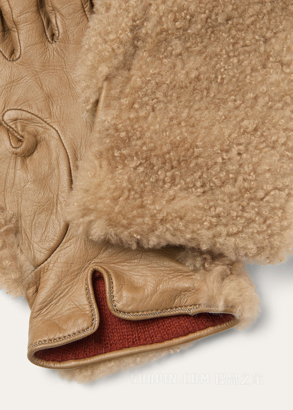 Betsy手套 山羊毛皮, 小羊皮