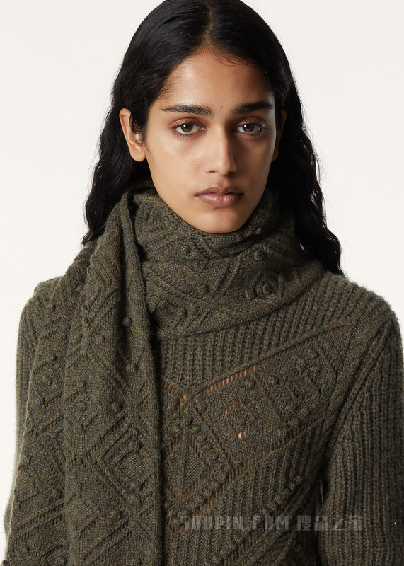 La Plagne围巾 羊绒 - Coarsehair®