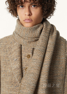 Tweed围巾 小羊绒, 羊绒