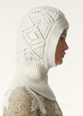 La Plagne面罩式套头帽 羊绒 - Coarsehair®