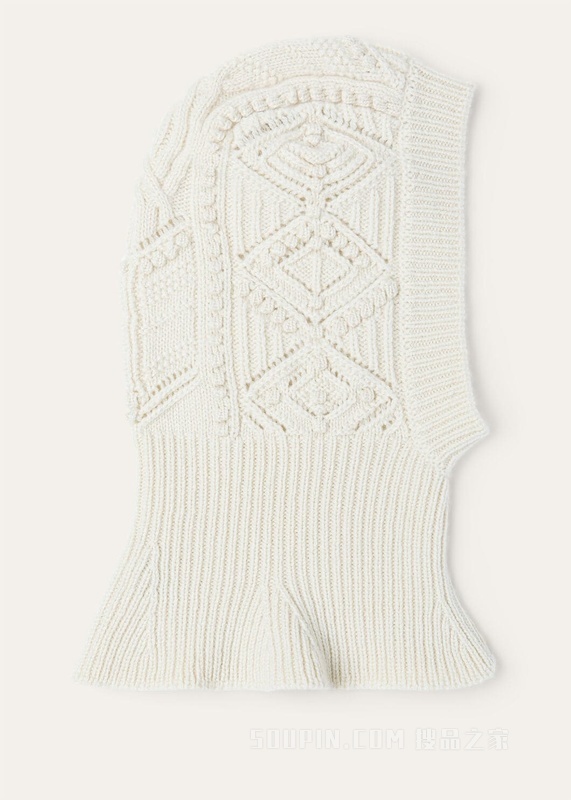 La Plagne面罩式套头帽 羊绒 - Coarsehair®