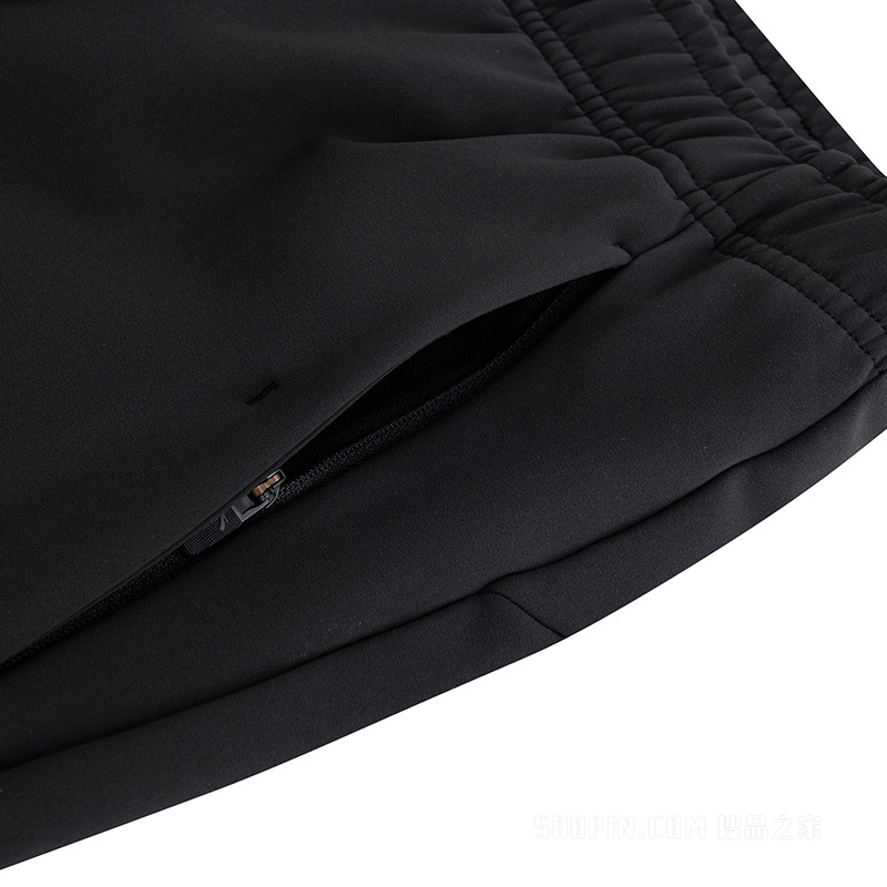 安踏训练男子轻暖绒梭织运动长裤