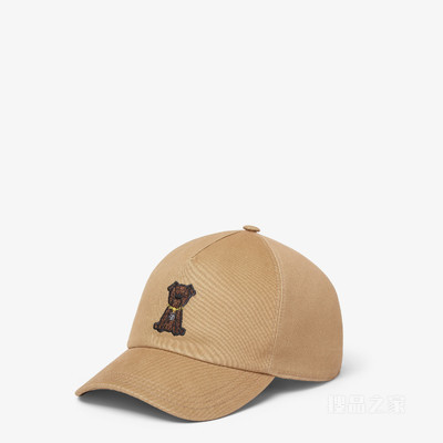 帽子 米色帆布棒球帽