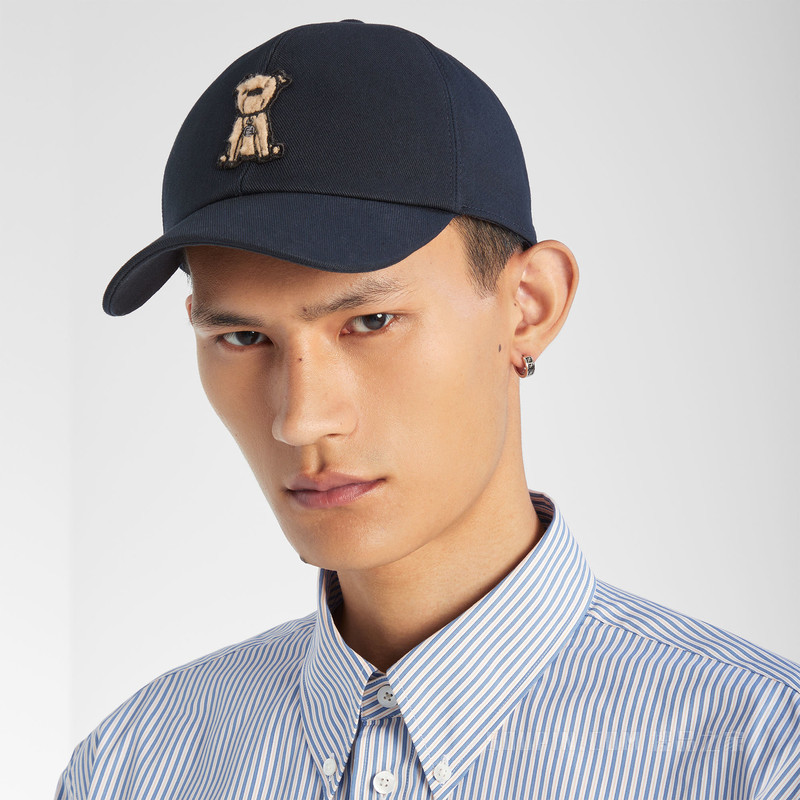 帽子 深蓝色帆布棒球帽