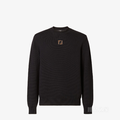 套头衫 黑色羊毛毛衣