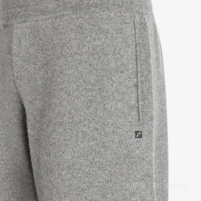 长裤 灰色羊绒长裤
