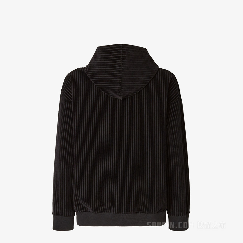 运动衫 黑色天鹅绒运动衫