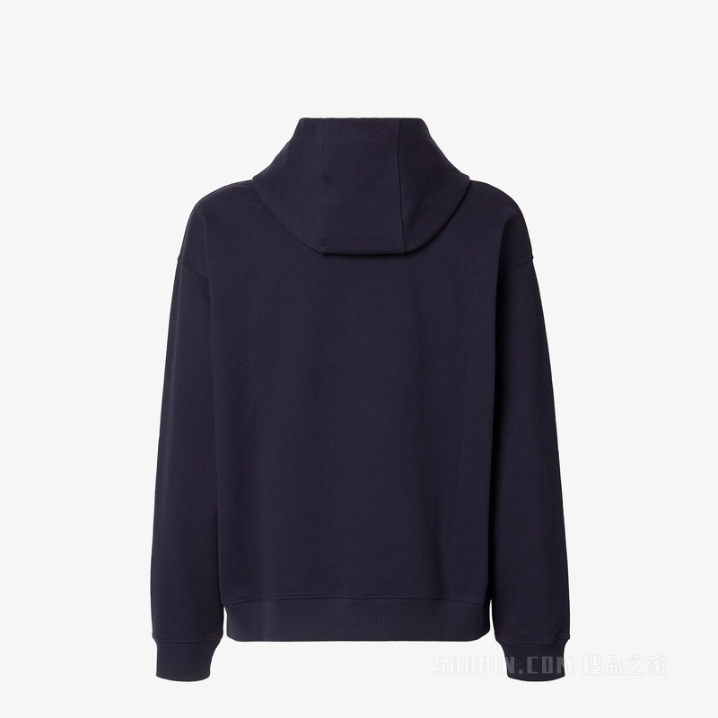 运动衫 深蓝色棉质运动衫