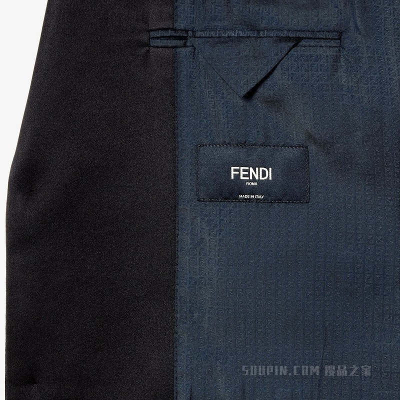 夹克 黑色天鹅绒休闲西装