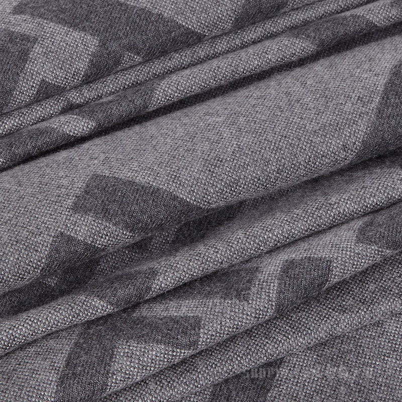 围巾 灰色FF羊毛围巾