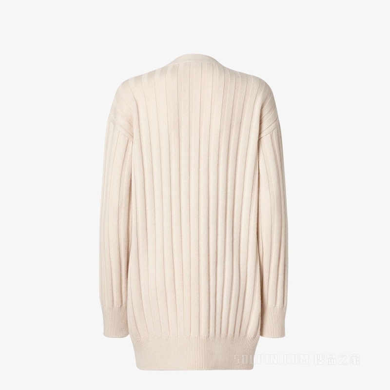 开衫 白色羊绒开衫