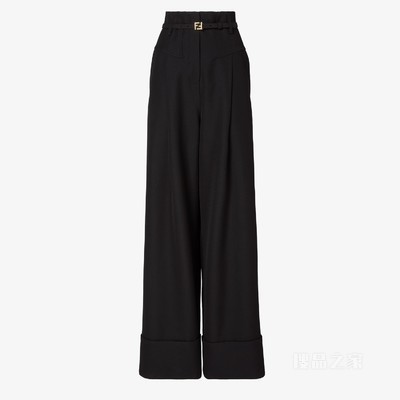 长裤 黑色Grain de poudre羊毛长裤