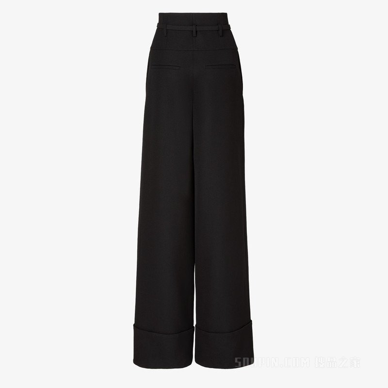 长裤 黑色Grain de poudre羊毛长裤