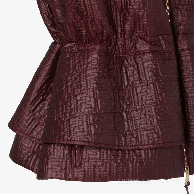 背心 酒红色高科技布料FF绗缝背心