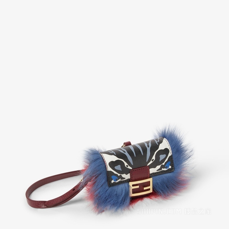 Nano Baguette手袋挂饰 印花皮革挂饰