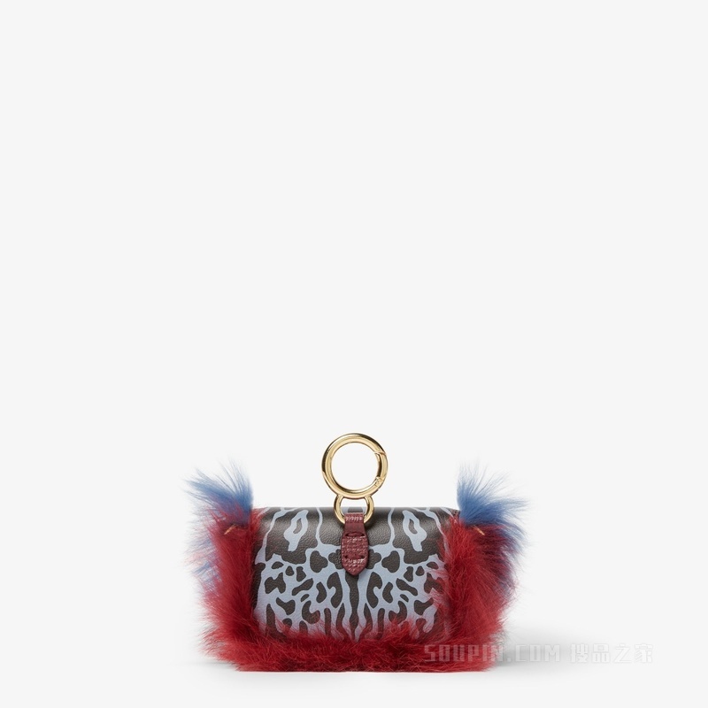 Nano Baguette手袋挂饰 印花皮革挂饰