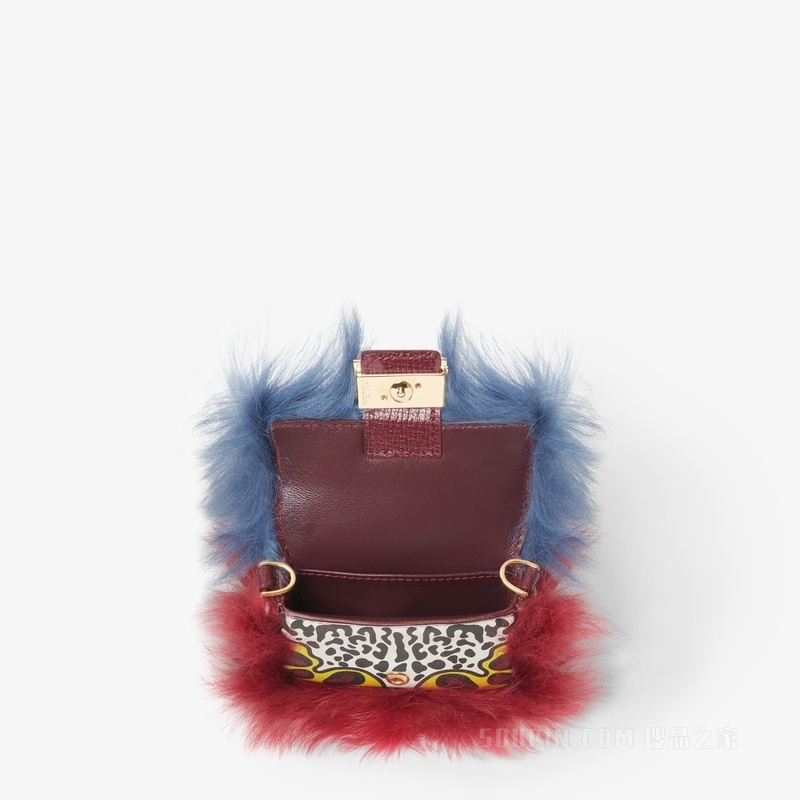 Nano Baguette手袋挂饰 印花皮革挂饰