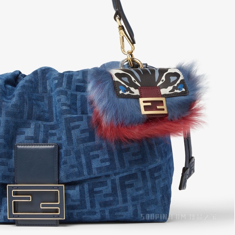 Nano Baguette手袋挂饰 印花皮革挂饰