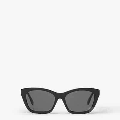 Forever FENDI 低横梁设计黑色醋酸酯材料太阳镜