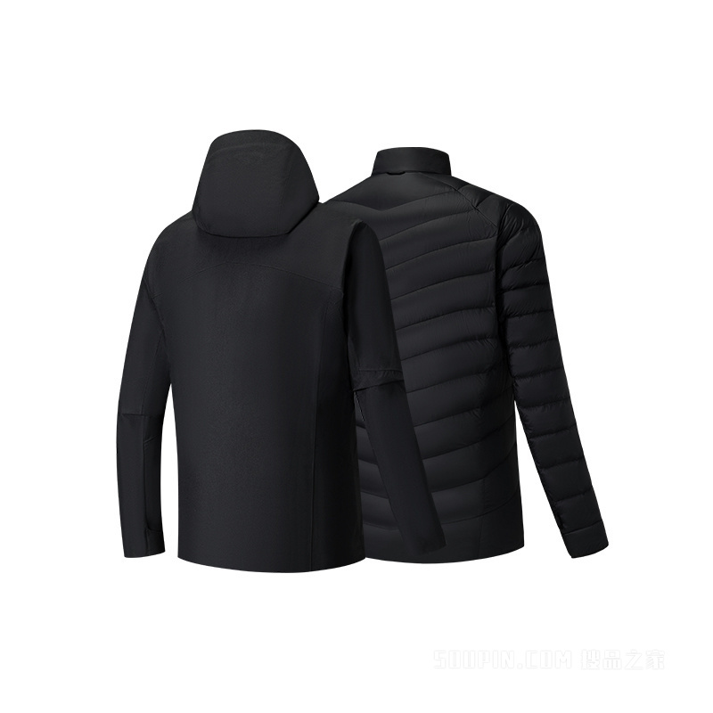 安踏冠军徒步GORETEX黑标男子冲锋衣两件套