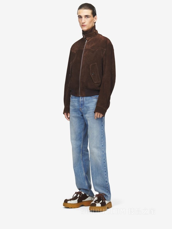 绒面材质夹克衫