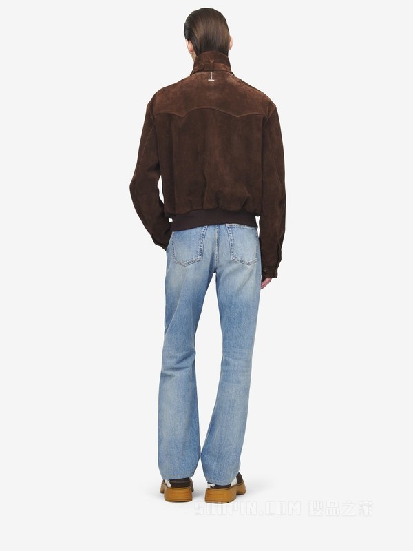 绒面材质夹克衫