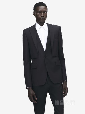 Trompe-l'œil单排扣夹克