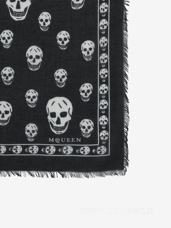 多彩纸屑Skull围巾