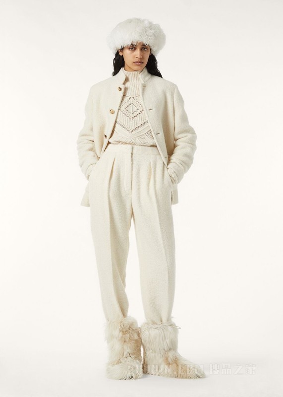 Stellan女士长裤 羊绒, 桑蚕丝