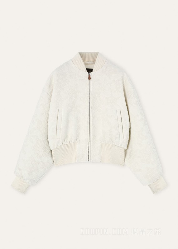 Dilion女士飞行员夹克 初剪羊毛, 羊绒, 桑蚕丝