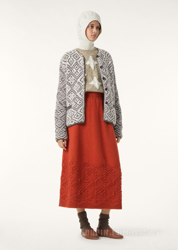 La Plagne女士半身裙 羊绒