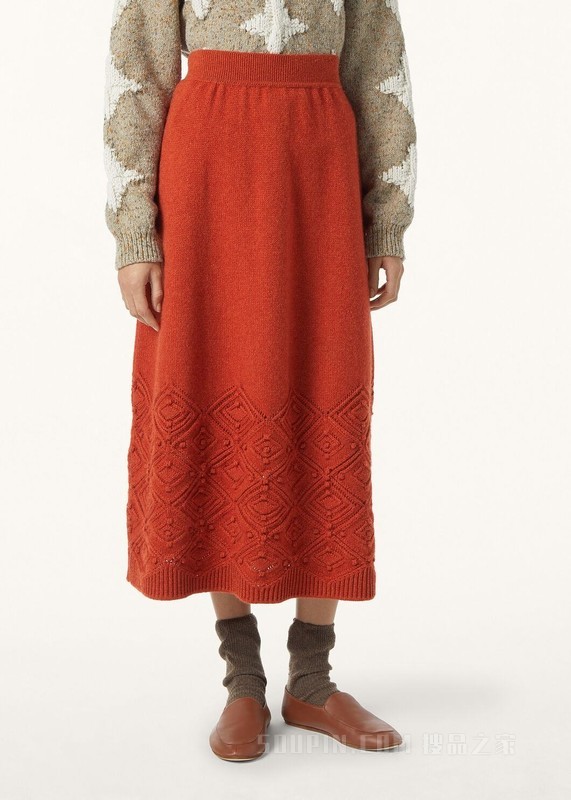 La Plagne女士半身裙 羊绒