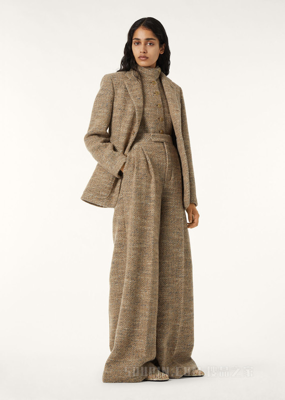 Leman女士马甲 羊驼毛, 初剪羊毛