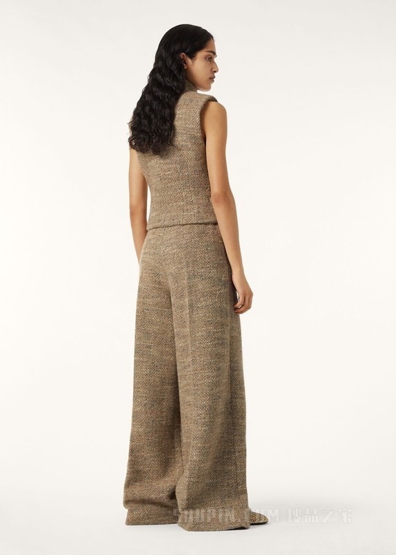 Leman女士马甲 羊驼毛, 初剪羊毛