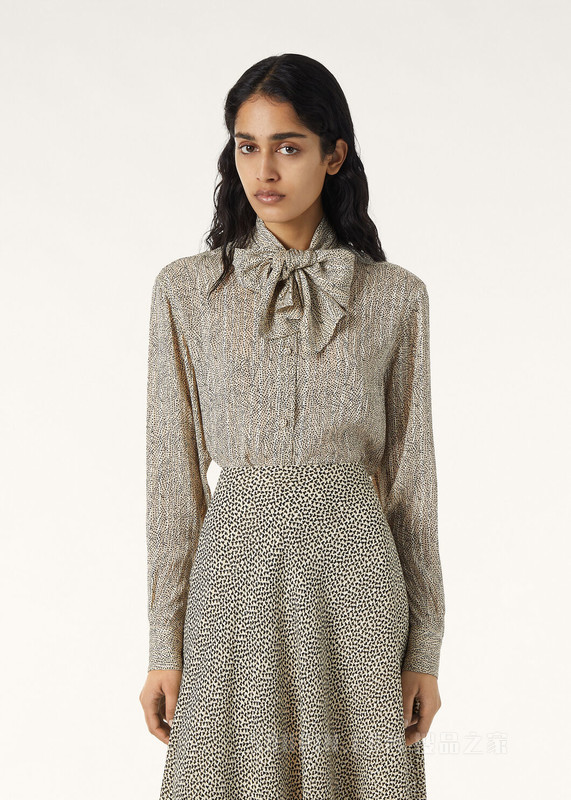 Angela女士衬衫 棉 , 桑蚕丝