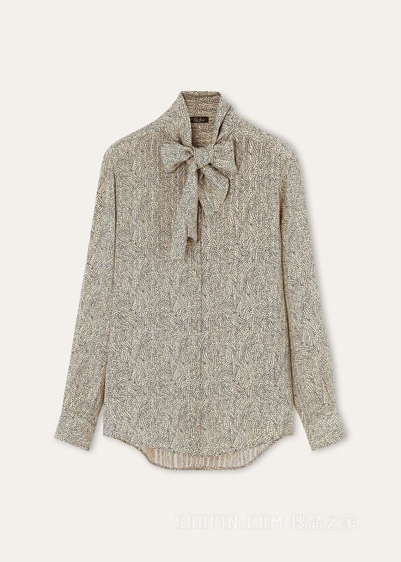 Angela女士衬衫 棉 , 桑蚕丝