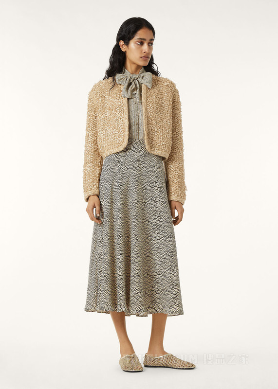 Erika女士半身裙 棉 , 桑蚕丝