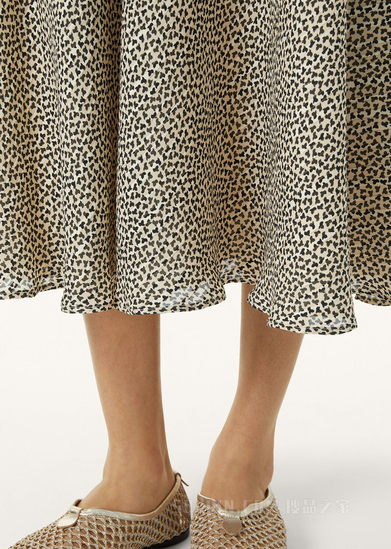 Erika女士半身裙 棉 , 桑蚕丝