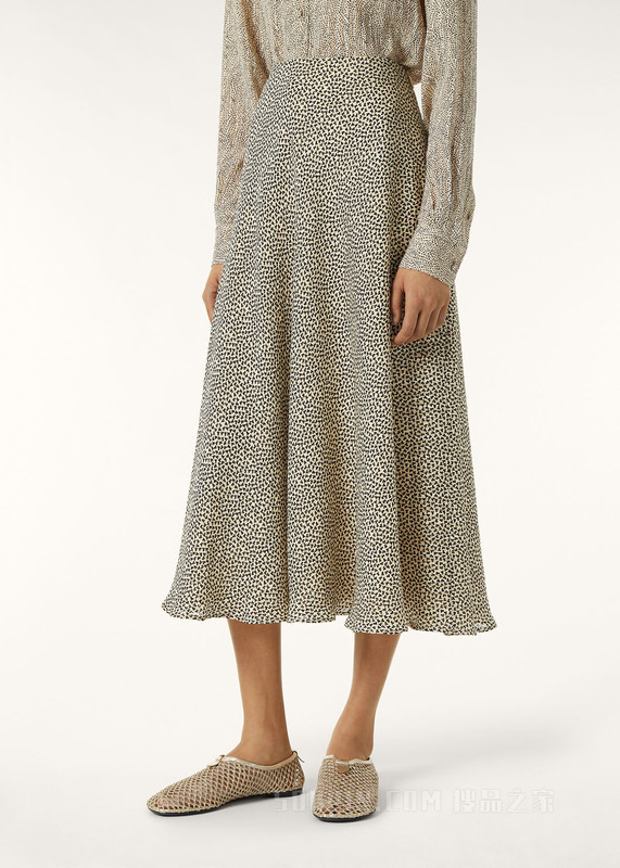 Erika女士半身裙 棉 , 桑蚕丝