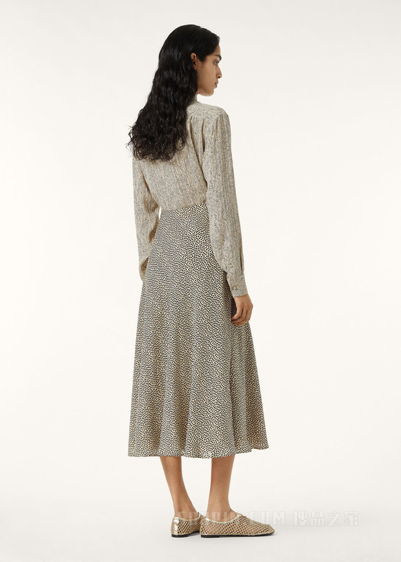 Erika女士半身裙 棉 , 桑蚕丝