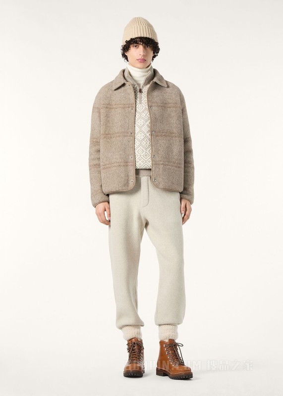 Alta Badia男士衬衫式外套 牦牛毛