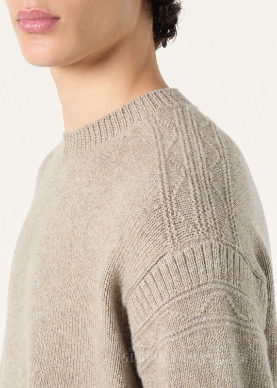 Carezza男士圆领上衣 羊绒 - Coarsehair®