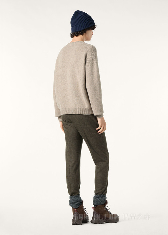 Carezza男士圆领上衣 羊绒 - Coarsehair®