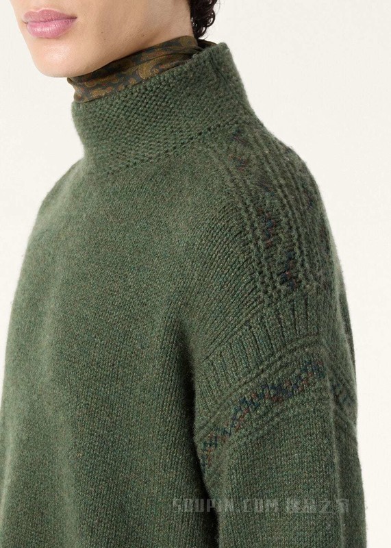 Carezza男士高领上衣 羊绒 - Coarsehair®