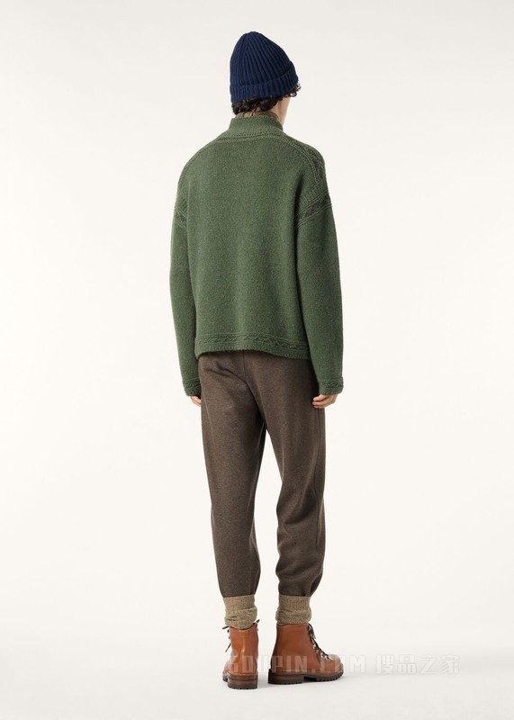 Carezza男士高领上衣 羊绒 - Coarsehair®