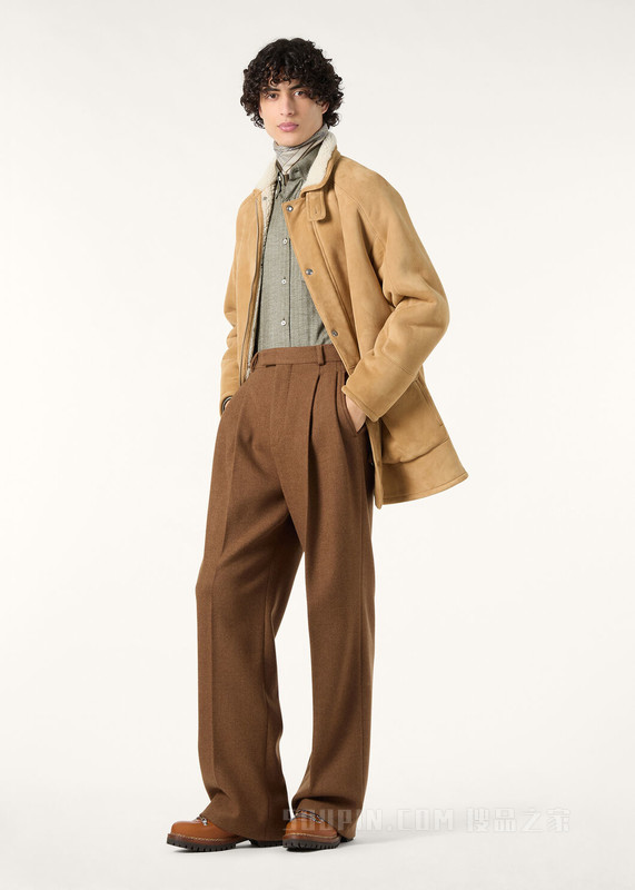 Car男士大衣 剪毛绵羊皮